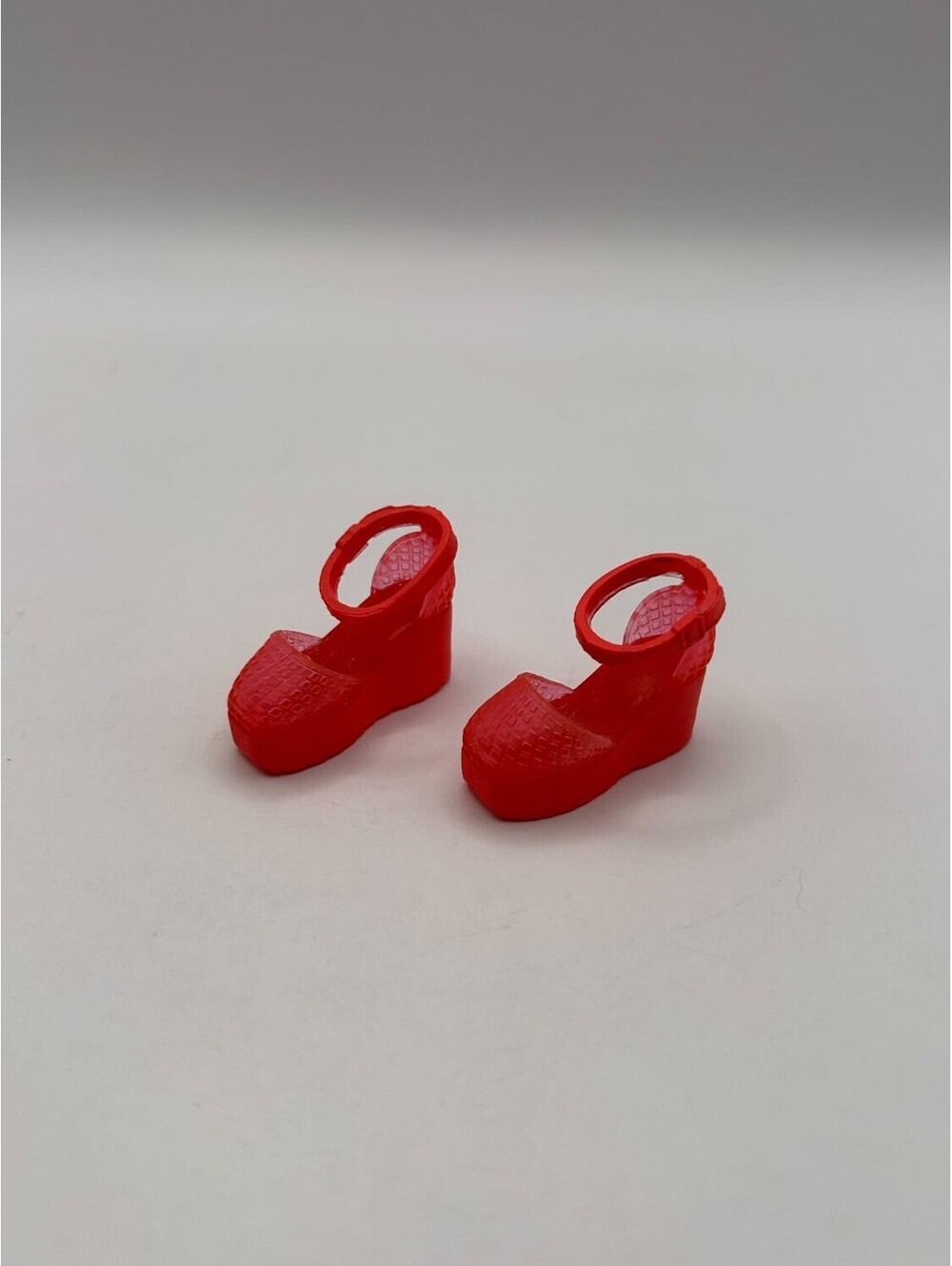 My Scene Red Platform Wedges Pair Doll Shoes